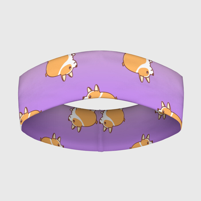 Повязка на голову 3D Корги фото