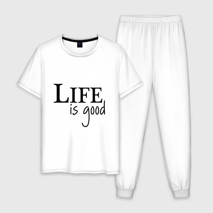 Мужская пижама хлопок Life is Good фото