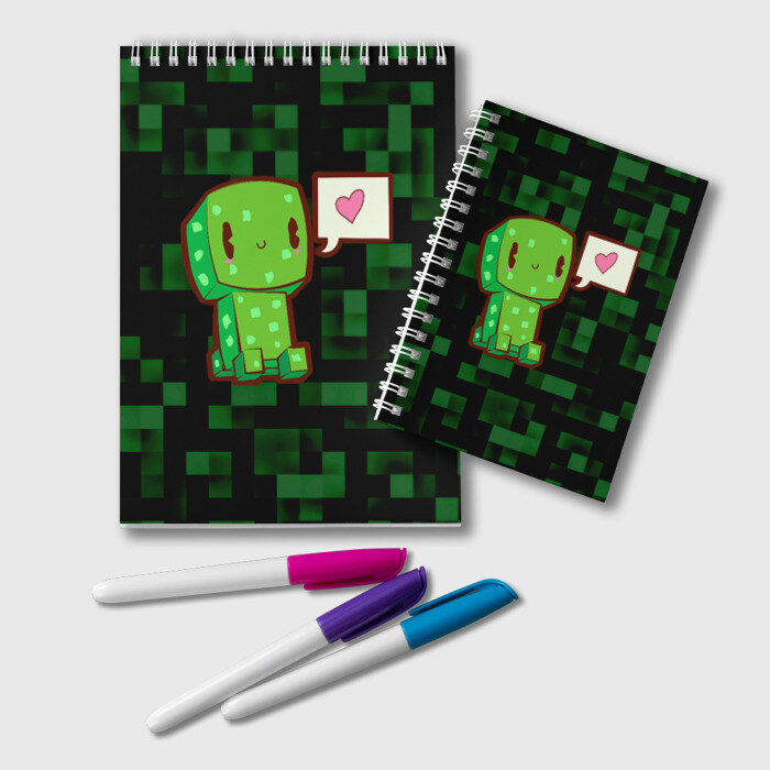 Блокнот Minecraft Creeper фото