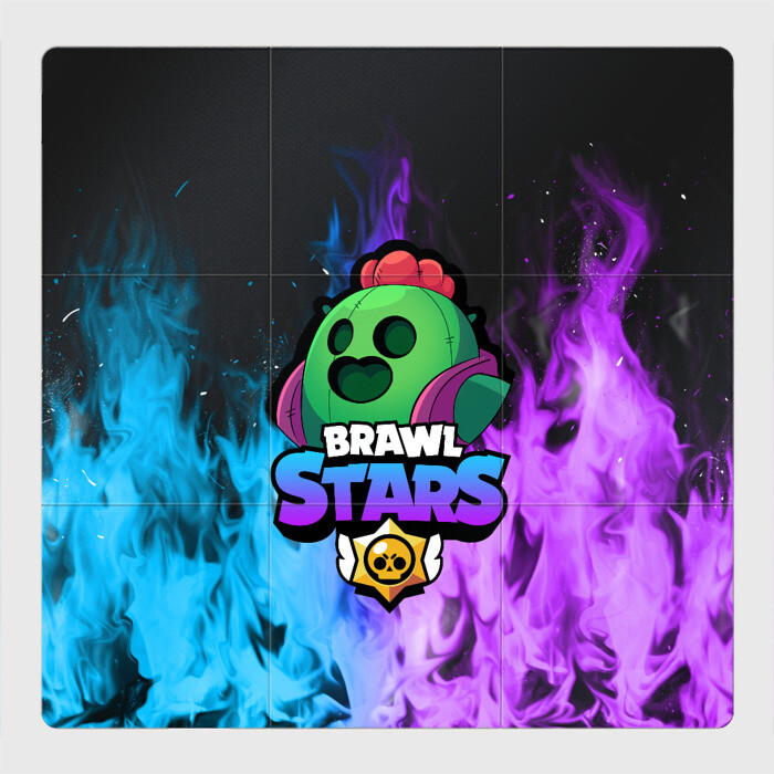 Магнитный плакат 3Х3 Brawl Stars SPIKE фото