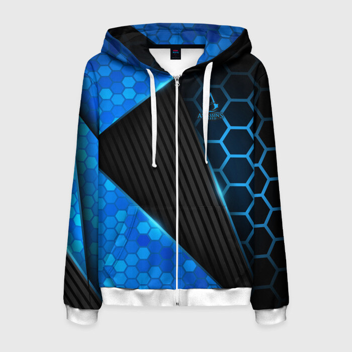 Мужская толстовка 3D на молнии Assassins Creed фото