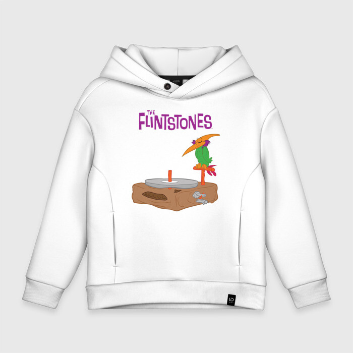 Детское худи Oversize хлопок Gramophone bird фото