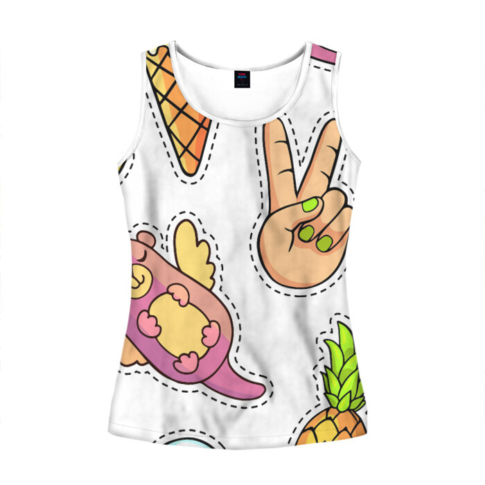 Женская майка 3D Emoji фото