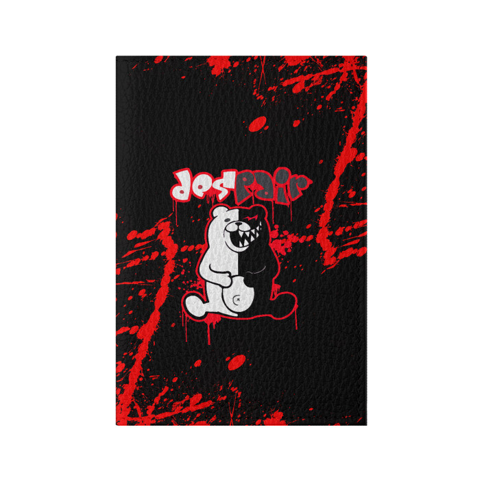 Обложка для паспорта матовая кожа monokuma  фото