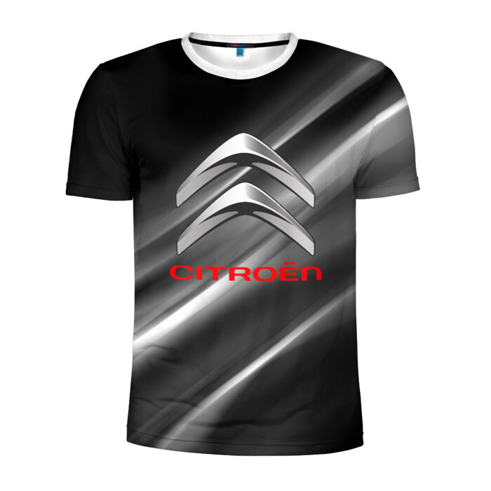 Мужская футболка 3D спортивная CITROEN фото