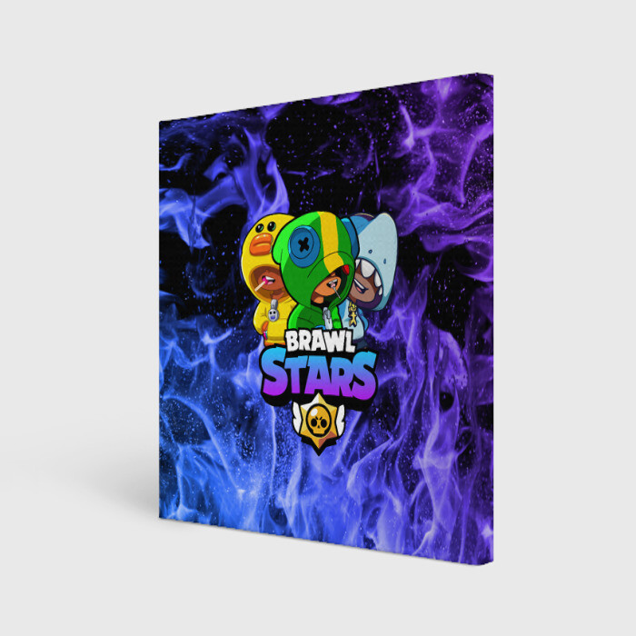 Холст квадратный BRAWL STARS TRIO фото