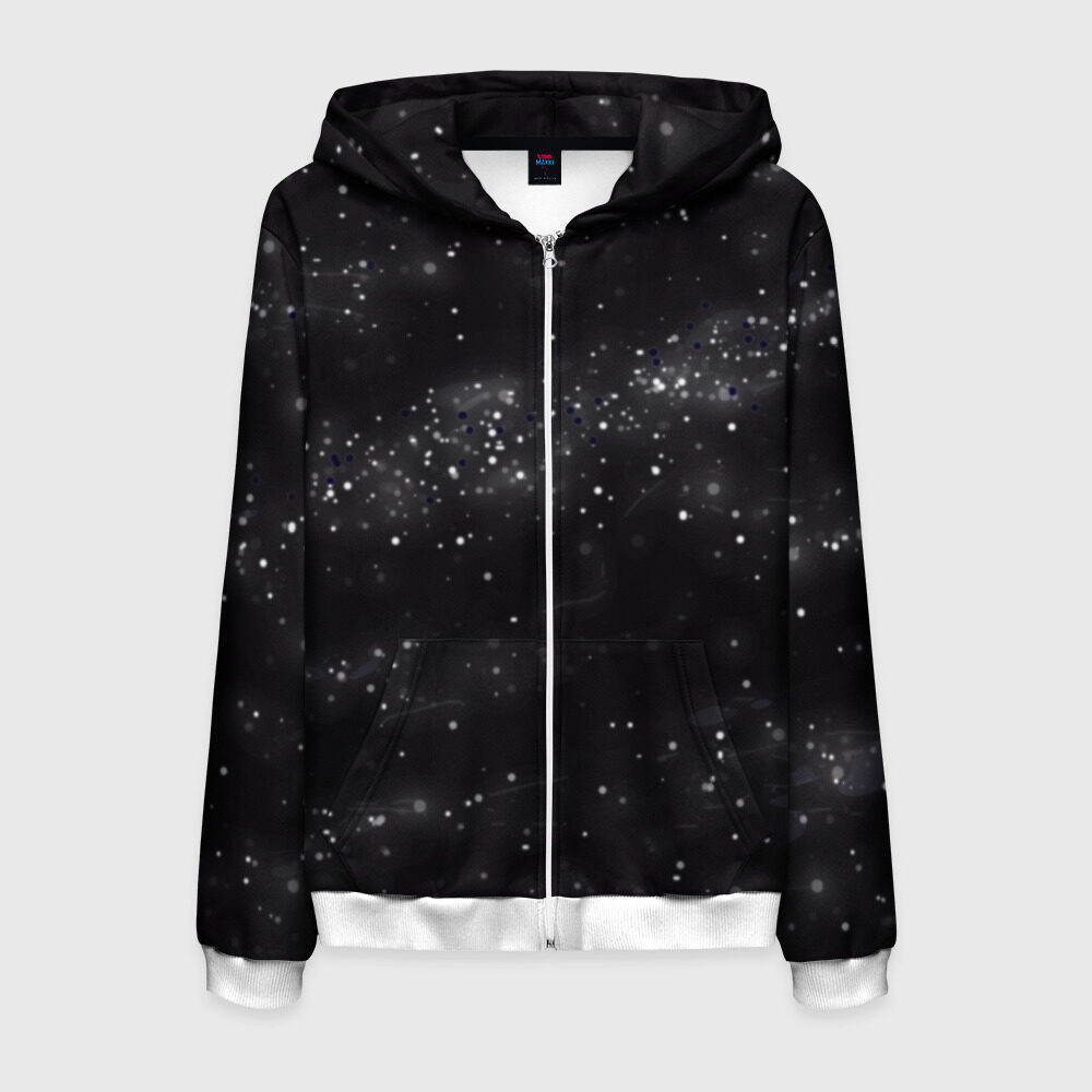 Мужская толстовка 3D на молнии Галактика фото