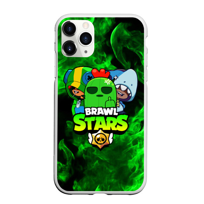 Чехол для iPhone 11 Pro матовый Brawl Stars TRIO фото