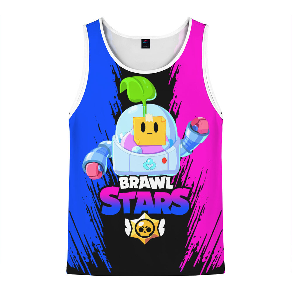 Мужская майка 3D Brawl Stars SPROUT фото