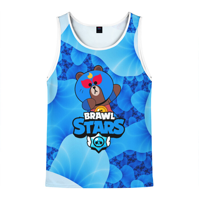 Мужская майка 3D BRAWL STARSEL BROWN фото