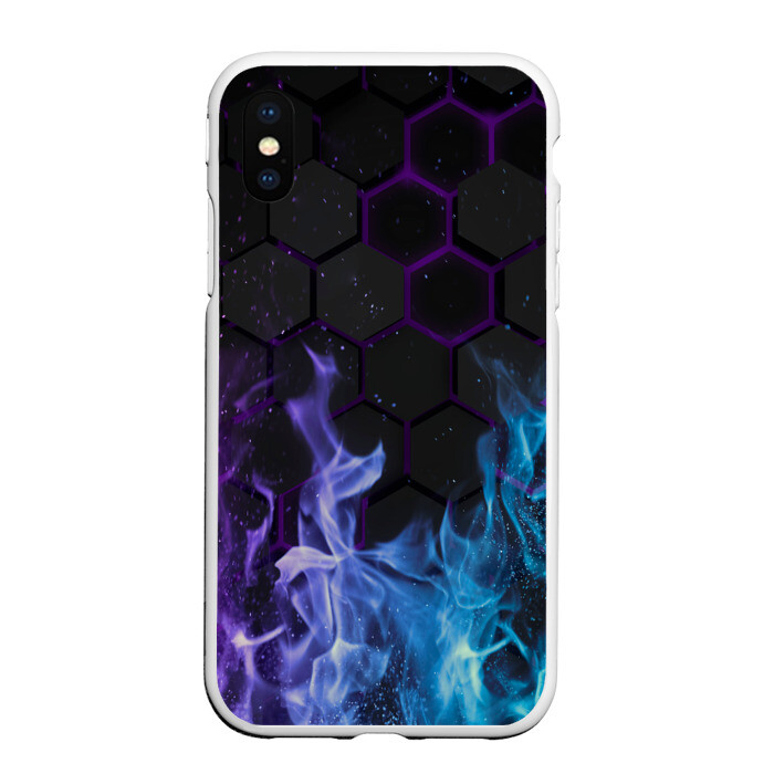 Чехол для iPhone XS Max матовый Fire фото