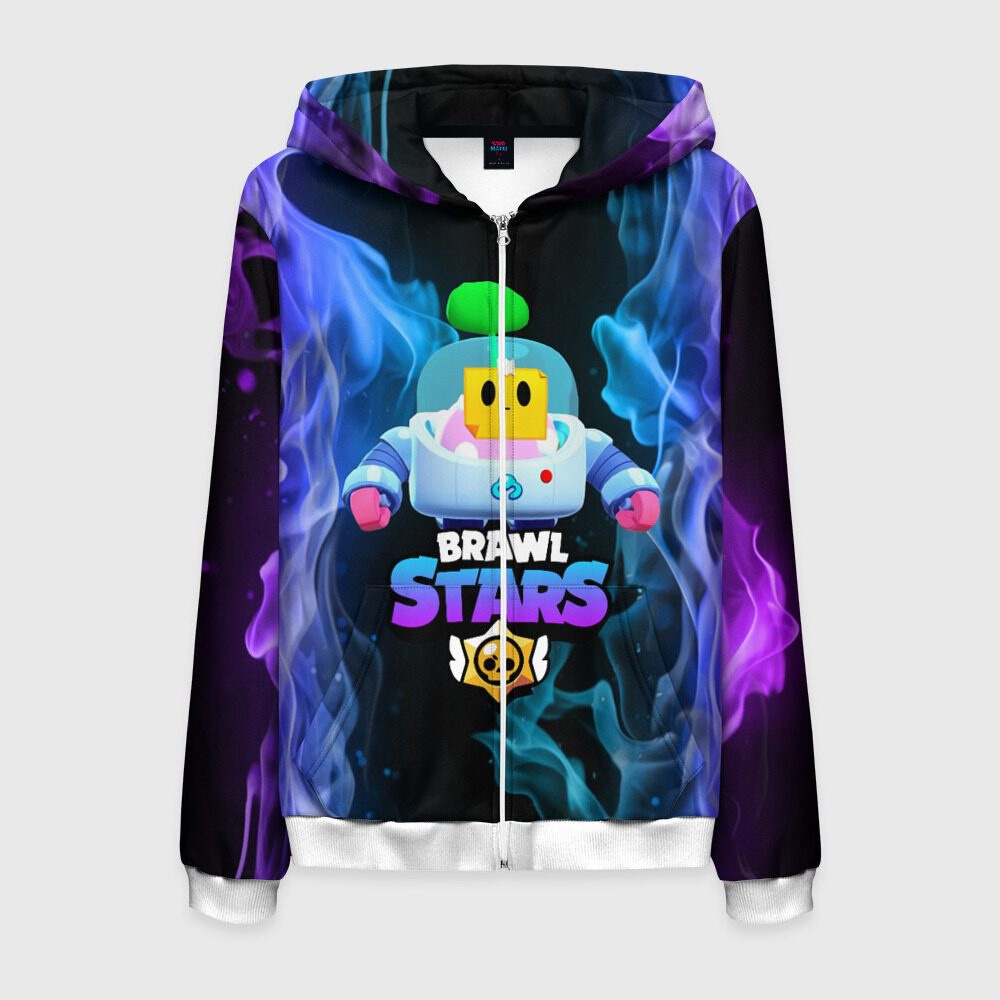 Мужская толстовка 3D на молнии Brawl Stars SPROUT фото