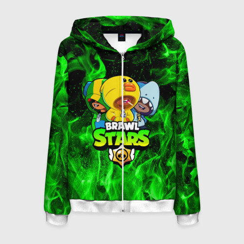 Мужская толстовка 3D на молнии Brawl Stars TRIO фото