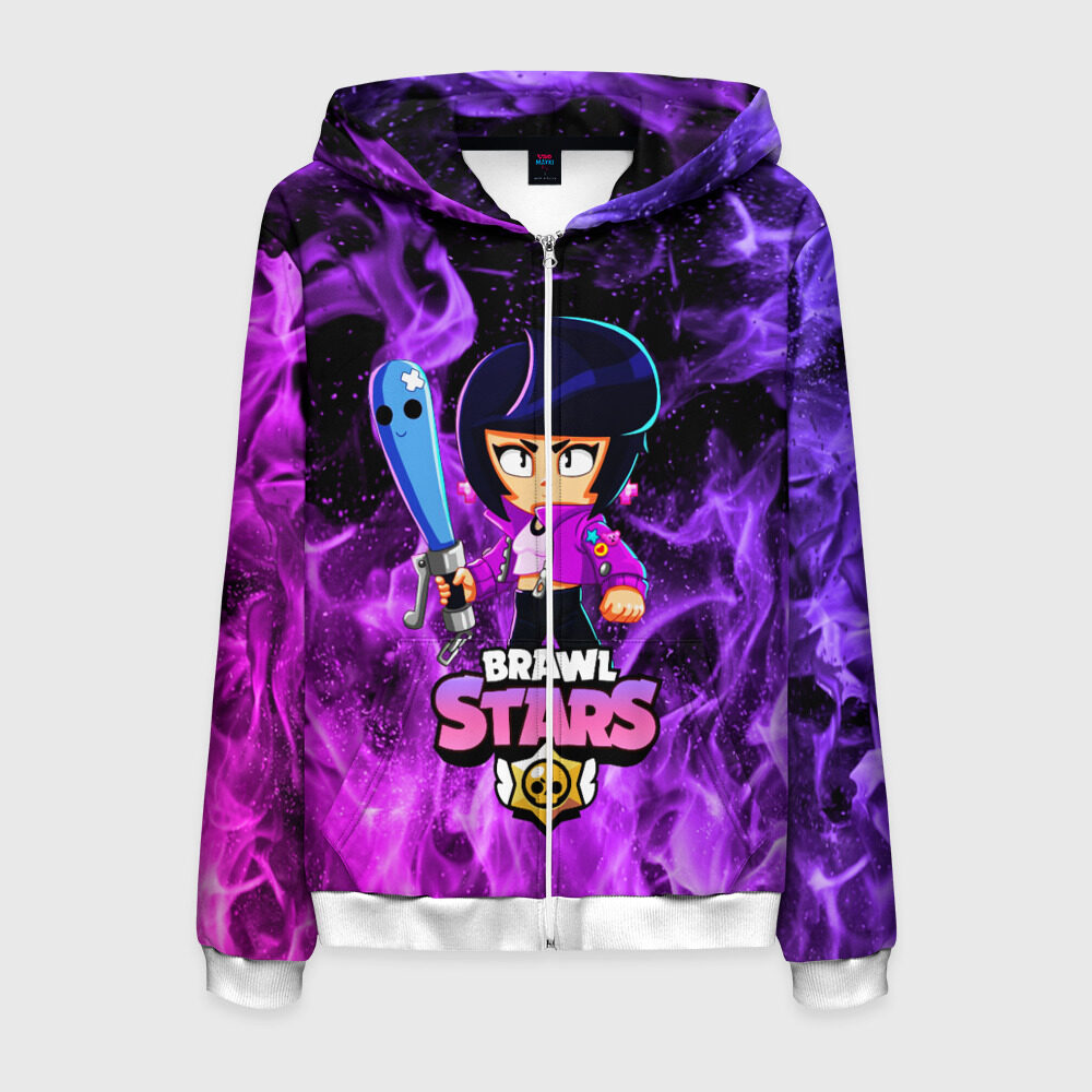 Мужская толстовка 3D на молнии Brawl Stars BIBI фото