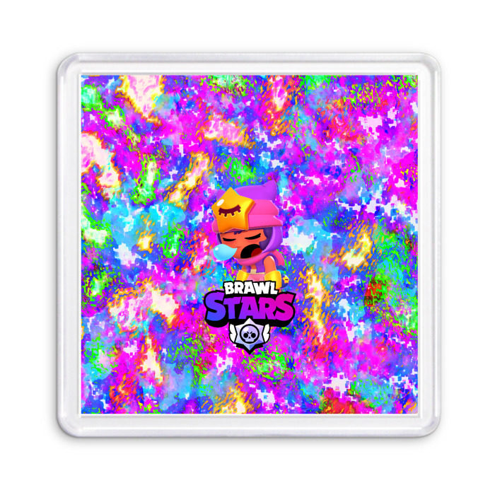 Магнит 55*55 BRAWL STARS:SANDY фото