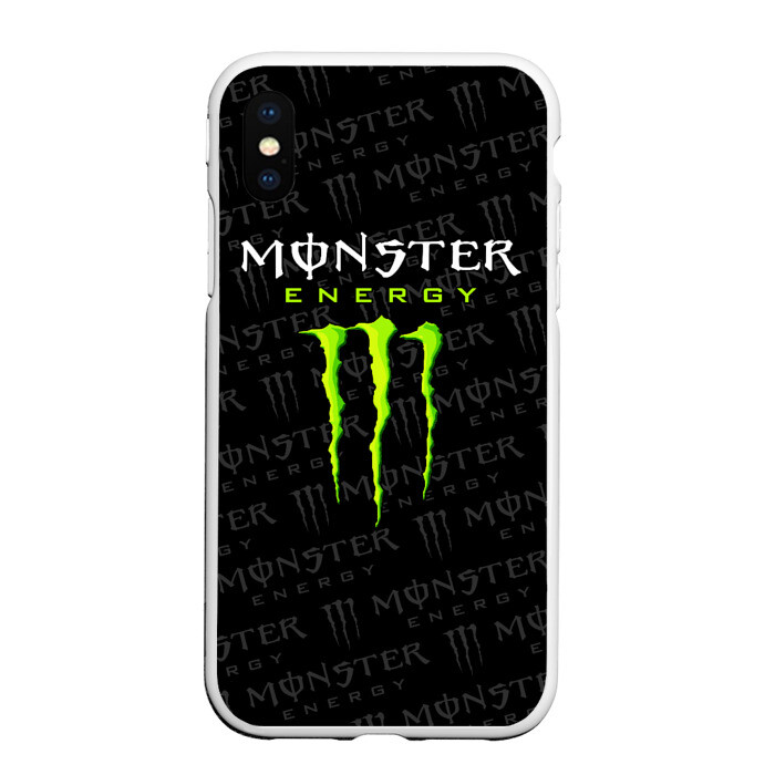Чехол для iPhone XS Max матовый MONSTER ENERGY фото