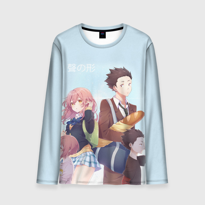 Мужской лонгслив 3D Форма голоса фото