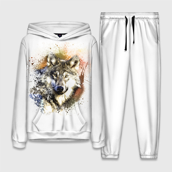 Женский костюм 3D (с толстовкой) Wolf фото