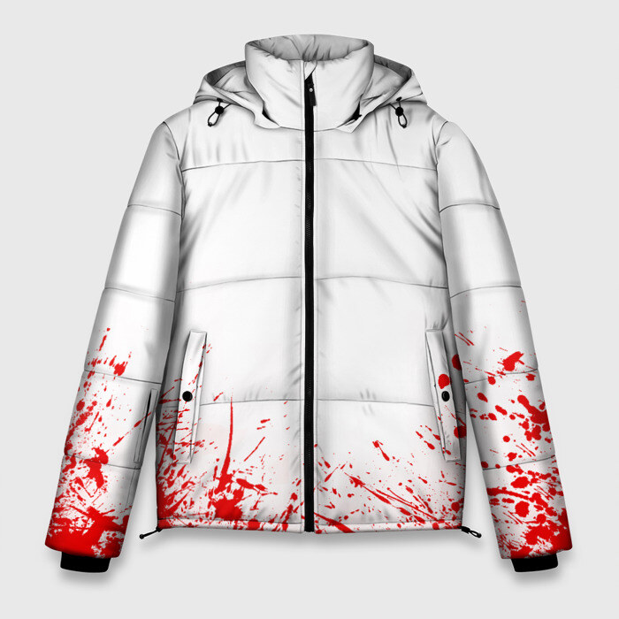 Мужская зимняя куртка 3D По локоть в крови фото