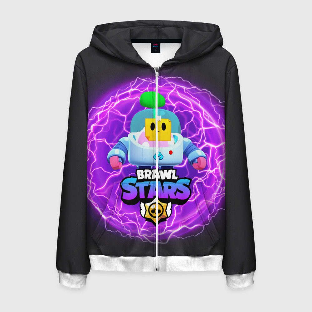 Мужская толстовка 3D на молнии Brawl Stars SPROUT фото