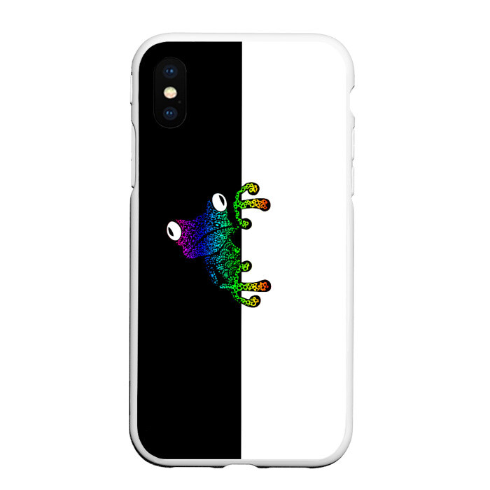 Чехол для iPhone XS Max матовый Лягуха фото