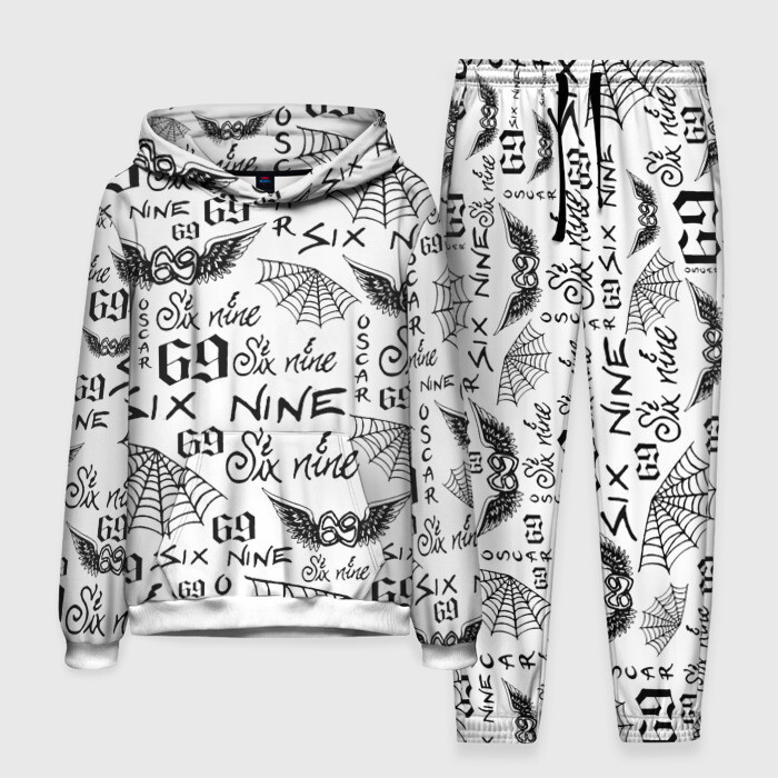 Мужской костюм 3D (с толстовкой) 6IX9INE ТАТУИРОВКИ фото