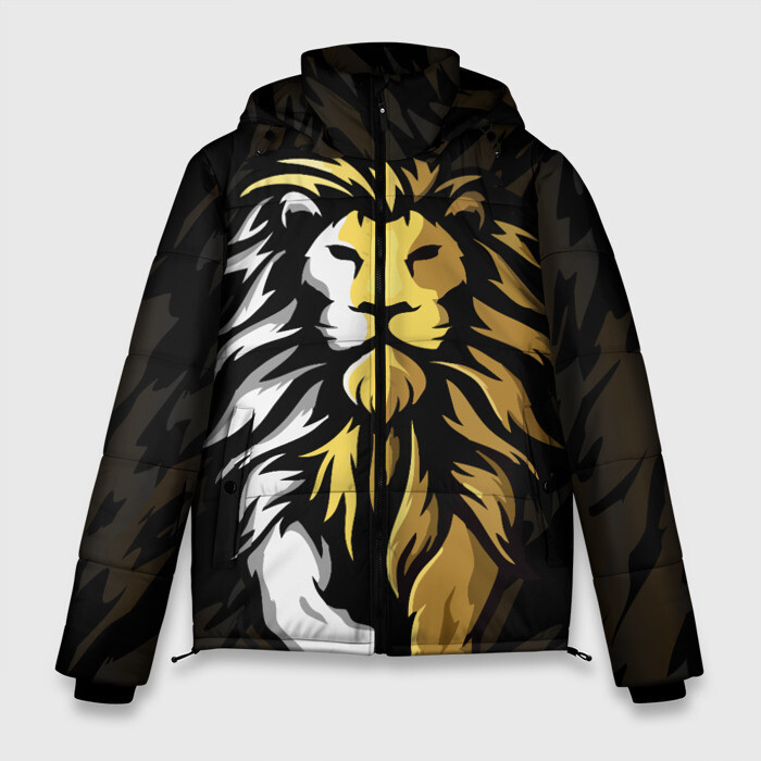 Мужская зимняя куртка 3D Зверь фото