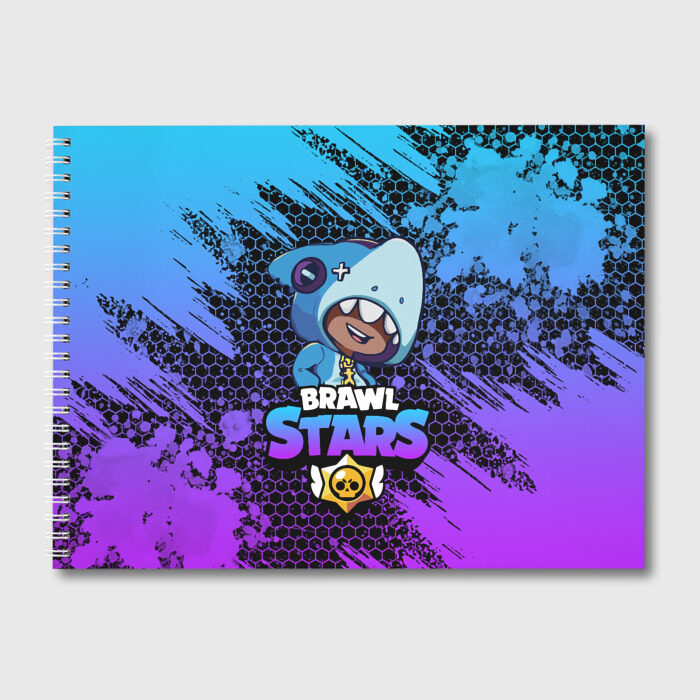 Альбом для рисования Brawl Stars LEON SHARK фото