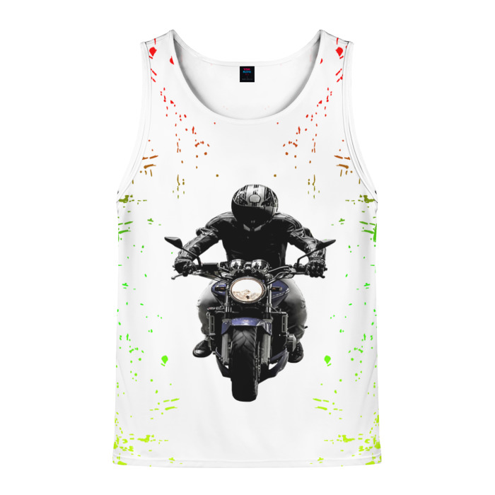 Мужская майка 3D МОТОЦИКЛЫ фото