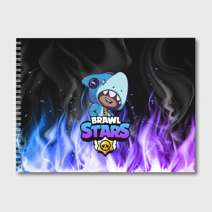 Альбом для рисования Brawl Stars LEON SHARK фото