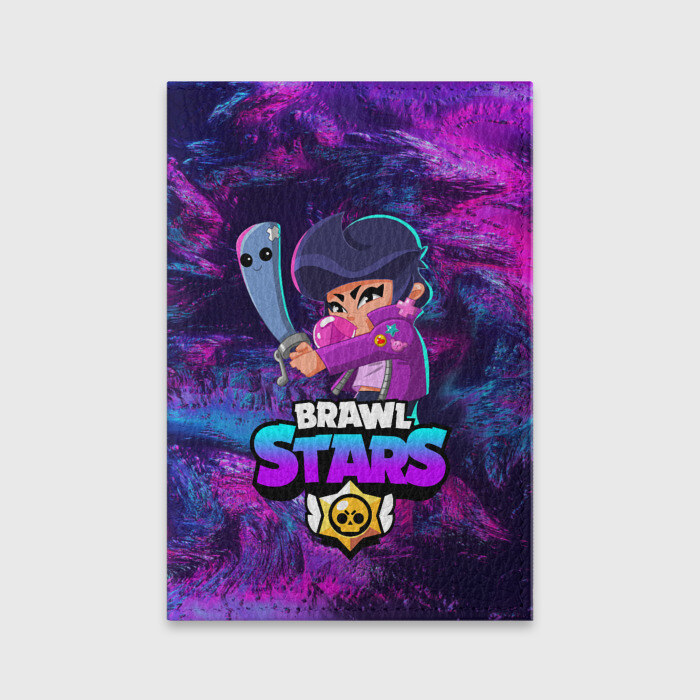 Обложка для паспорта матовая кожа BRAWL STARS BIBI фото