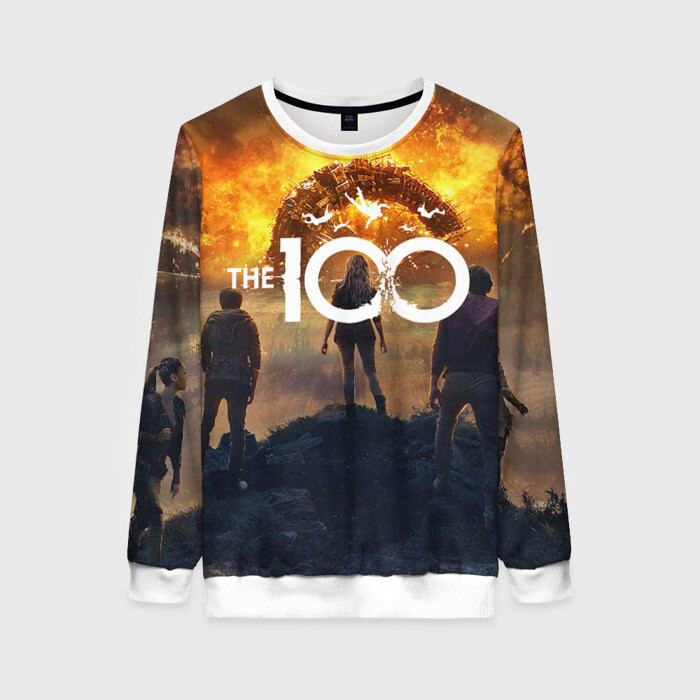 Женский свитшот 3D The 100 фото
