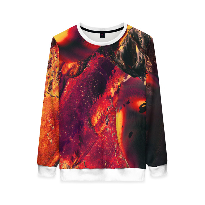 Женский свитшот 3D Abstract magma фото