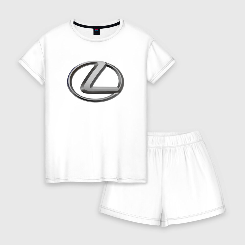 Женская пижама с шортиками хлопок LEXUS фото