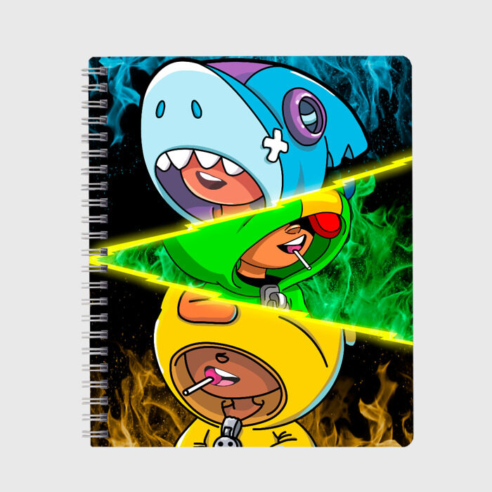 Тетрадь Brawl Stars Leon Trio фото
