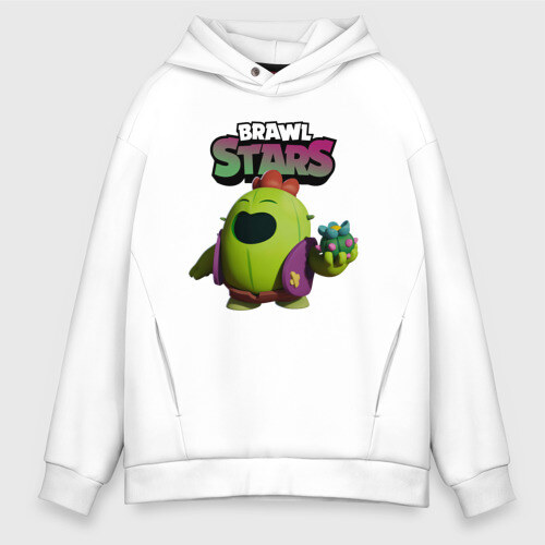 Мужское худи Oversize хлопок Brawl Stars Spike фото