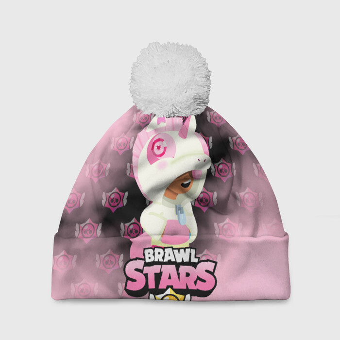 Шапка 3D c помпоном Brawl stars Unicorn. фото