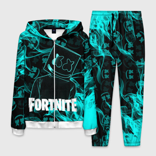 Мужской костюм 3D Fortnite Marshmello фото