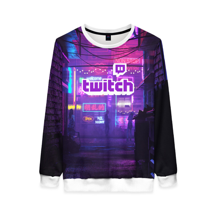 Женский свитшот 3D TWITCH фото