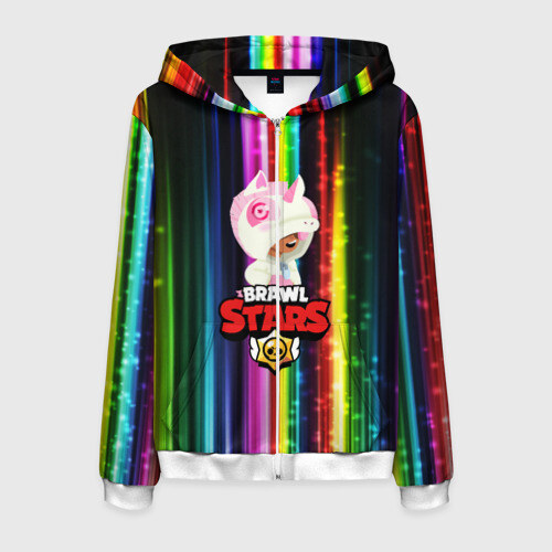 Мужская толстовка 3D на молнии BRAWL STARSLEON фото