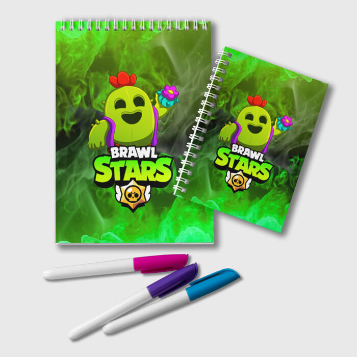 Блокнот BRAWL STARS SPIKE фото