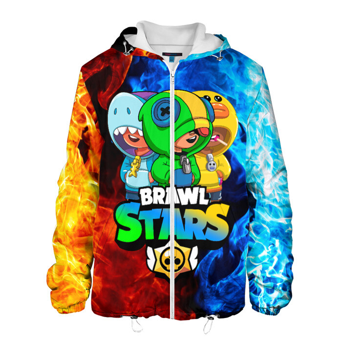 Мужская куртка 3D BRAWL STARS LEON TRIO | ЛЕОН фото