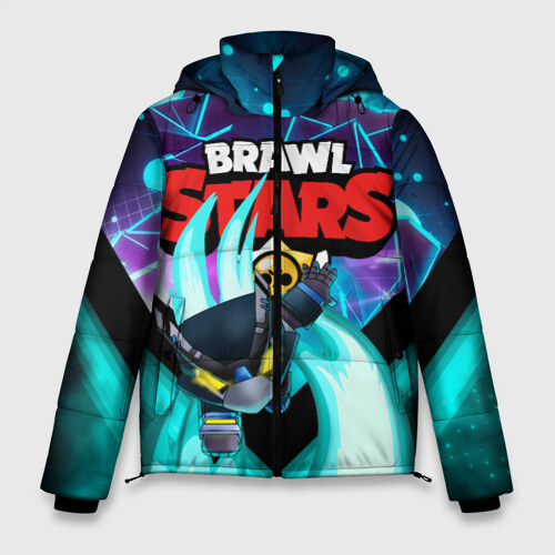 Мужская зимняя куртка 3D BRAWL STARS MECHA CROW фото