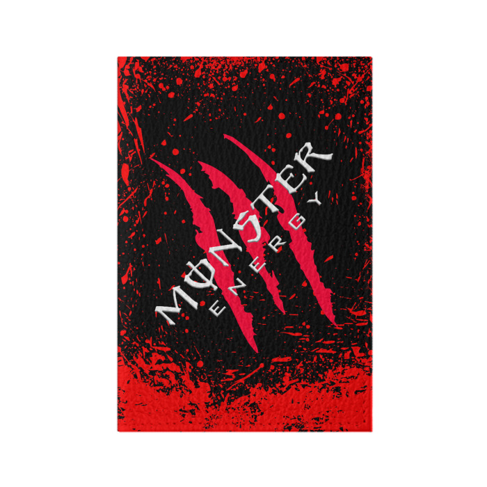 Обложка для паспорта матовая кожа MONSTER ENERGY (Z) фото