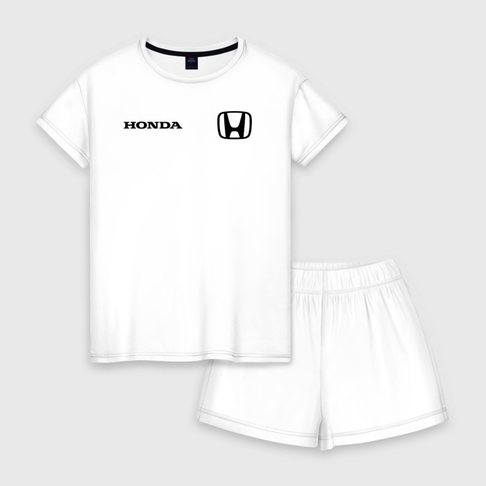 Женская пижама с шортиками хлопок HONDA фото