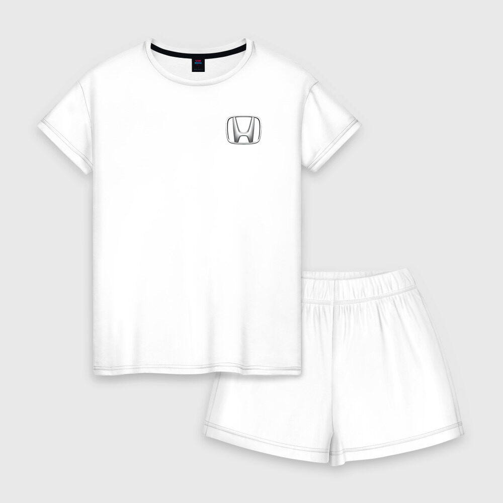Женская пижама с шортиками хлопок HONDA фото