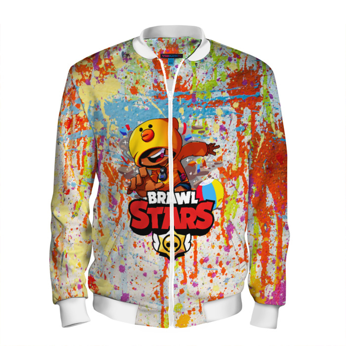 Мужской бомбер 3D BRAWL STARS:LEON фото