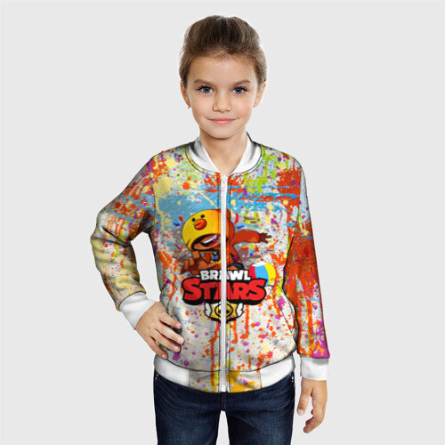 Детский бомбер 3D BRAWL STARS:LEON фото