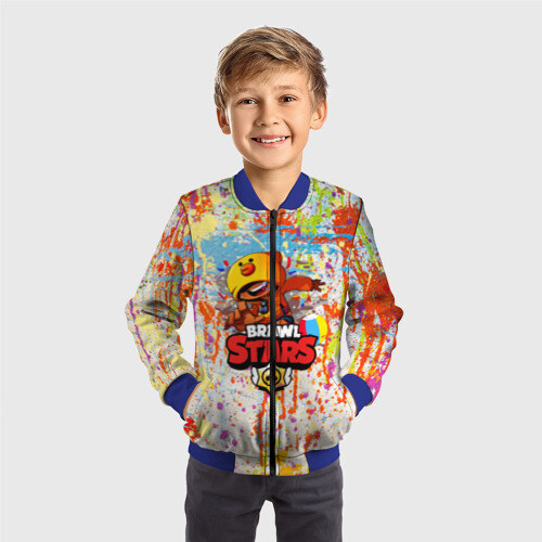 Детский бомбер 3D BRAWL STARS:LEON фото