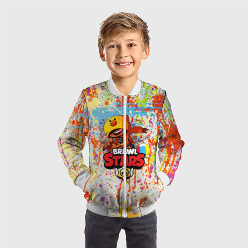 Детский бомбер 3D BRAWL STARS:LEON фото